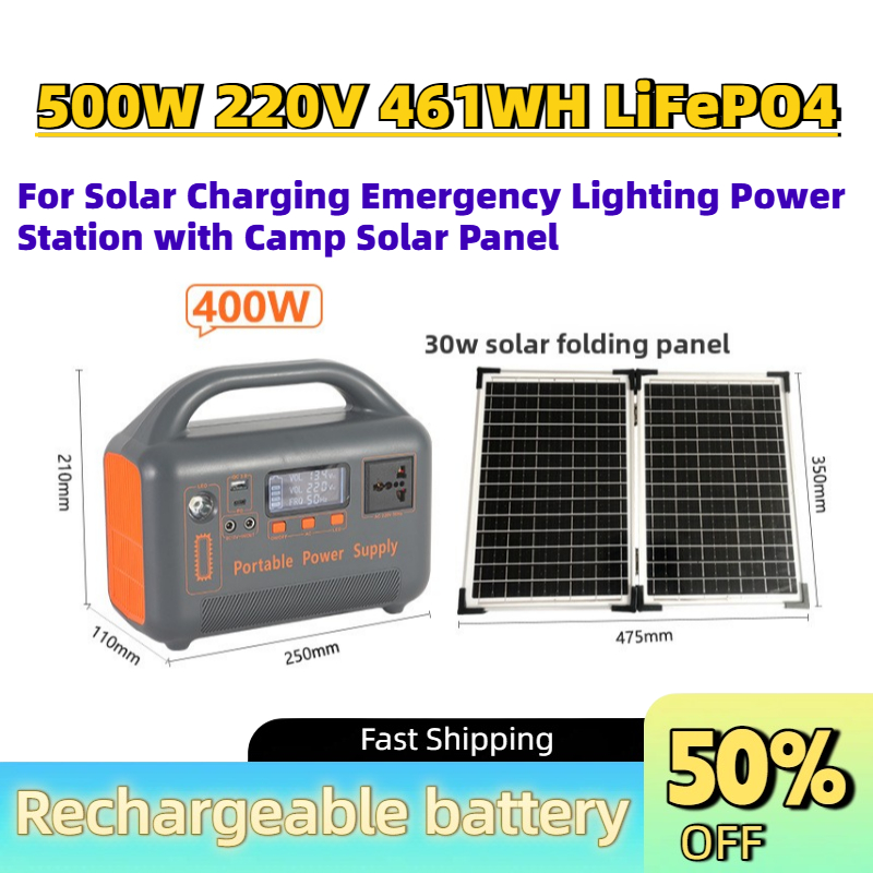 Przenośny akumulator 500W 220V – Solar Emergency Charger recenzja i cena